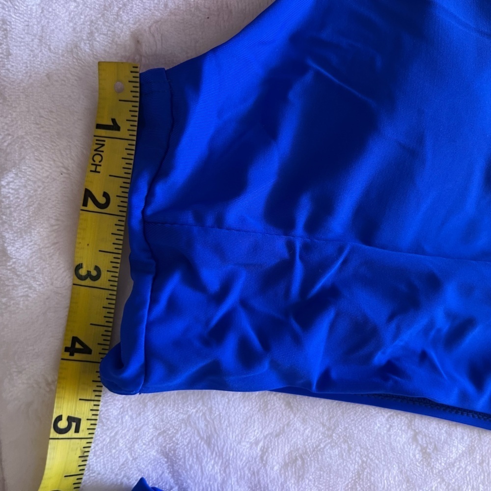 NWOT Womens Two Piece High Waisted Bikini unbranded size XL blue - Picture 7 of 14